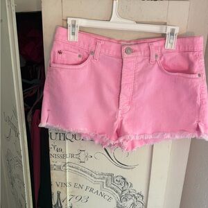 Very gently used Hudson Tory Pink Denim Shorts